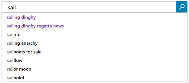 Bing Autosuggest