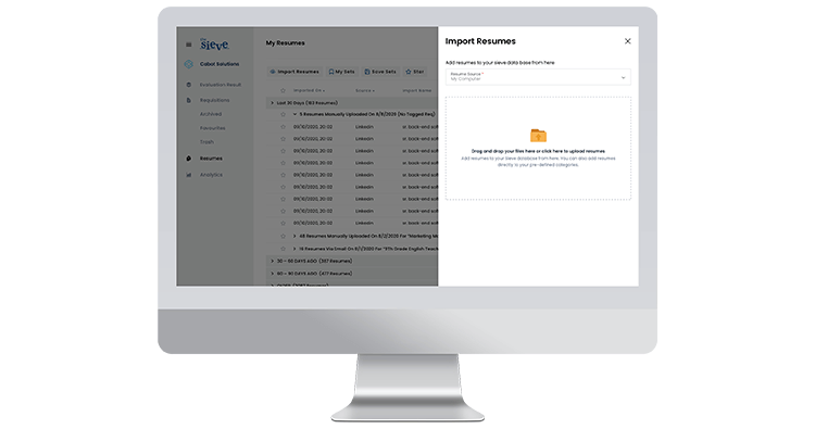 Resumesieve candidate evaluation platform