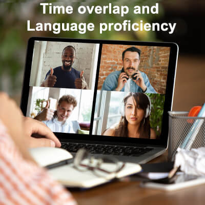 Time overlap and language proficiency - Nearshore development